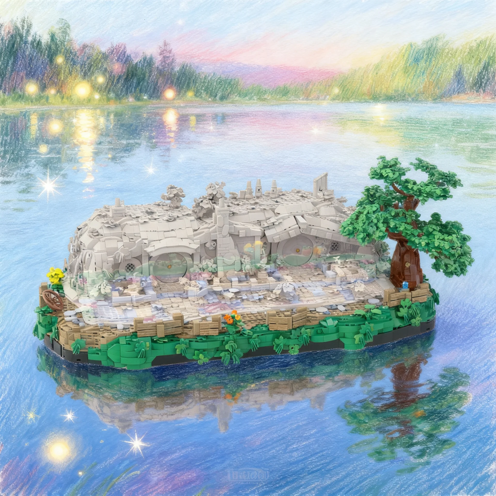 2992pcs MOC The Shire Bagshot Row Base Model Building Blocks Architecture Toys Christmas Gift DIY Idea Assemble Kids Creative
