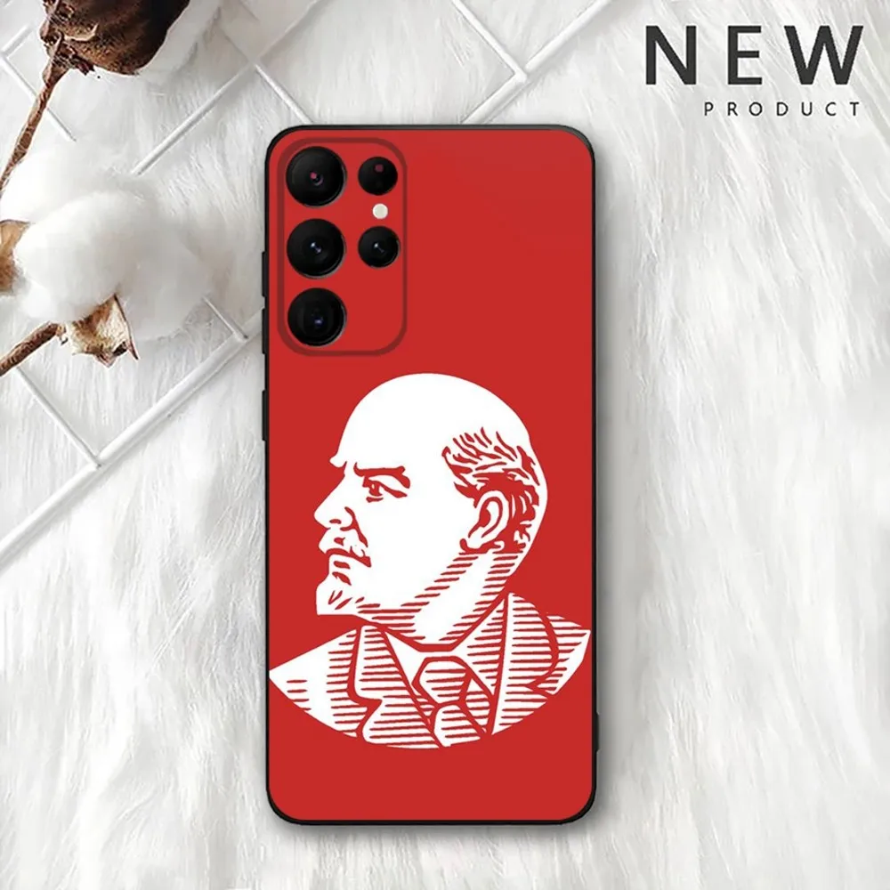 Stalin Marx Lenin Phone Case For Samsung Galaxy A20,A21s,A22,A31,A32,A52,A53,A72,73,A80,A91 Soft Black Cover