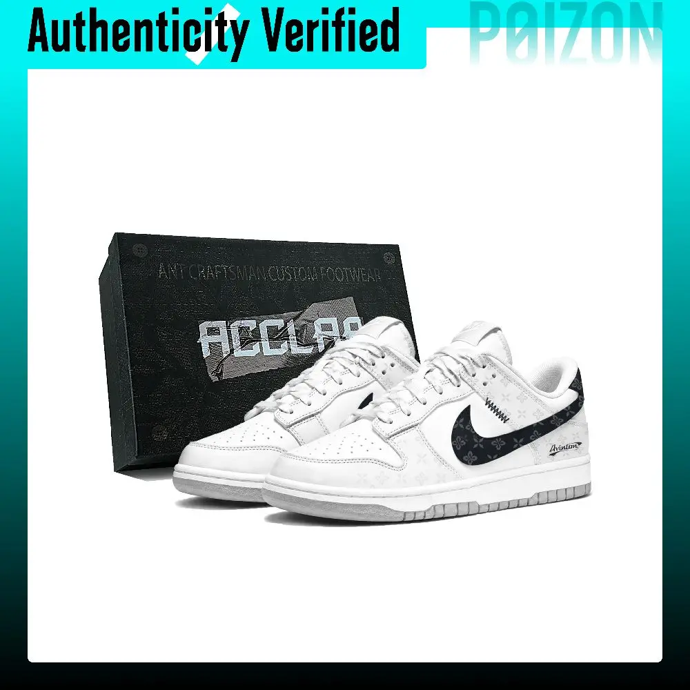 Nike Dunk Skate Shoes Unisex Low Top Black/White/Gray IM3371-030Team975--