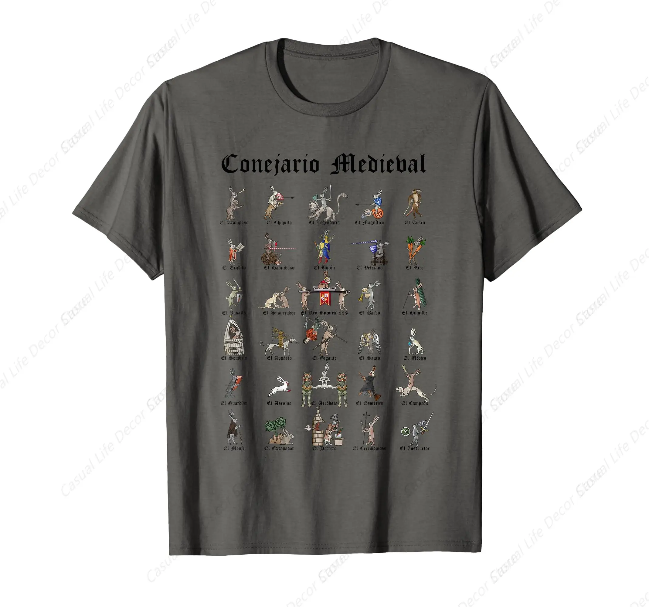 

Medieval Medieval Bunniary Rabbits Bestiary T-Shirt