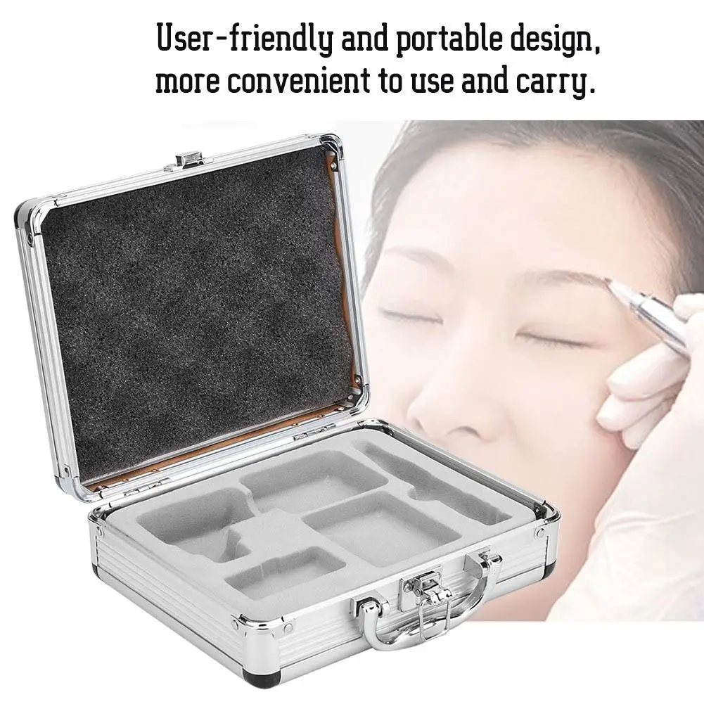 Aluminum Tattoo Machine Storage Case - Padded Organizer Suitcase for microblading & Tattoo Supplies