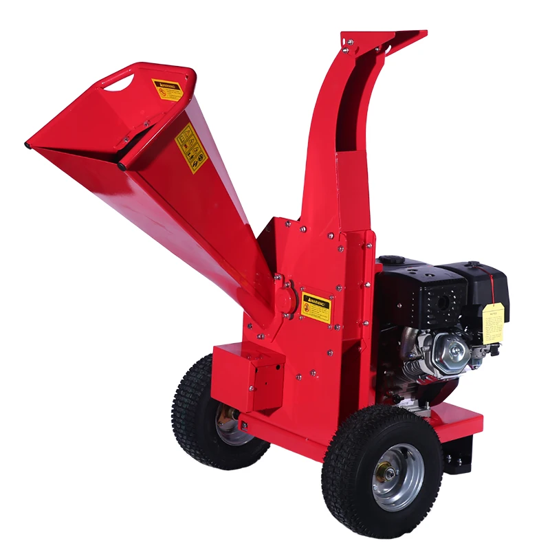 420cc 4-Stroke 15HP Bearing Motor Tree Branches Bamboo Coconut Shell Husk Side Row Garden Wood Chipper Shredder
