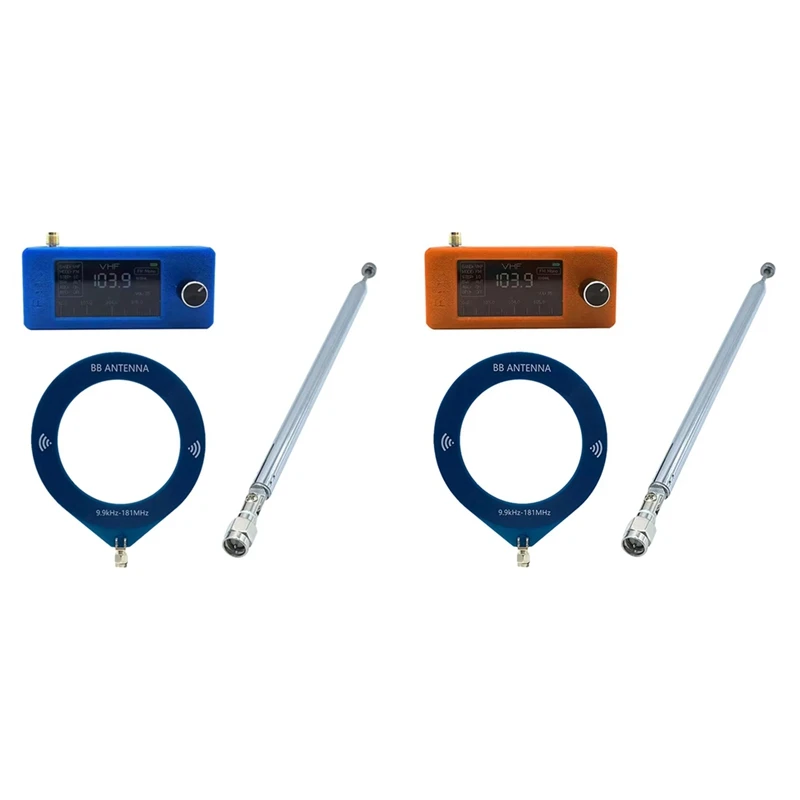 

SI4732 0.5-108Mhz Portable Radio LSB USB AM FM FM/AM Radio With2pcs Antenna All Band Radio Receiver Blue