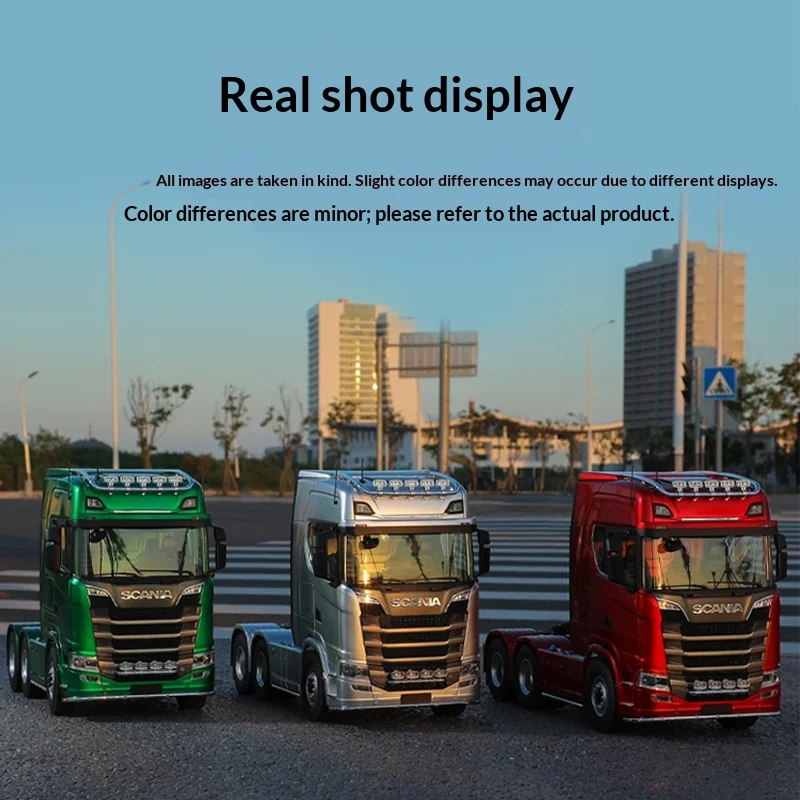 Profissional scania k770s liga caminhão reboque vermelho trator de controle remoto 1/14 modelo cabot