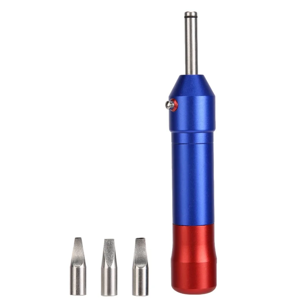 Herramienta para Abrir Cajas de Reloj Elásticas Azules y Rojas, Mango de Aluminio, Hoja de Acero de 15.5*6.6cm, Herramienta para Abrir la Tapa Trasera del Reloj