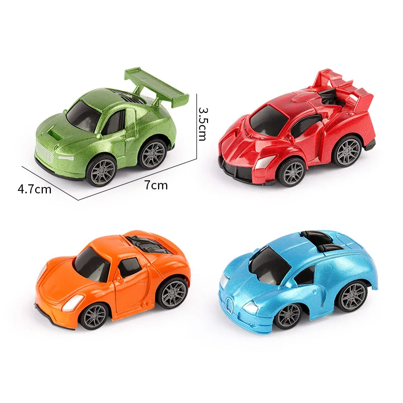 New Children's Pull Back Toy Cartoon Mini Q Version Car Simulation Racing Car Model Plastic Toys Boys Gift Free Shipping