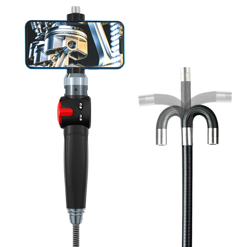 

4.3Inch 2MP 1080P 6.2MM 360Degree Articulate Steering Endoscope CMOS Borescope Otoscope With Joystick Digital Microscope Camera