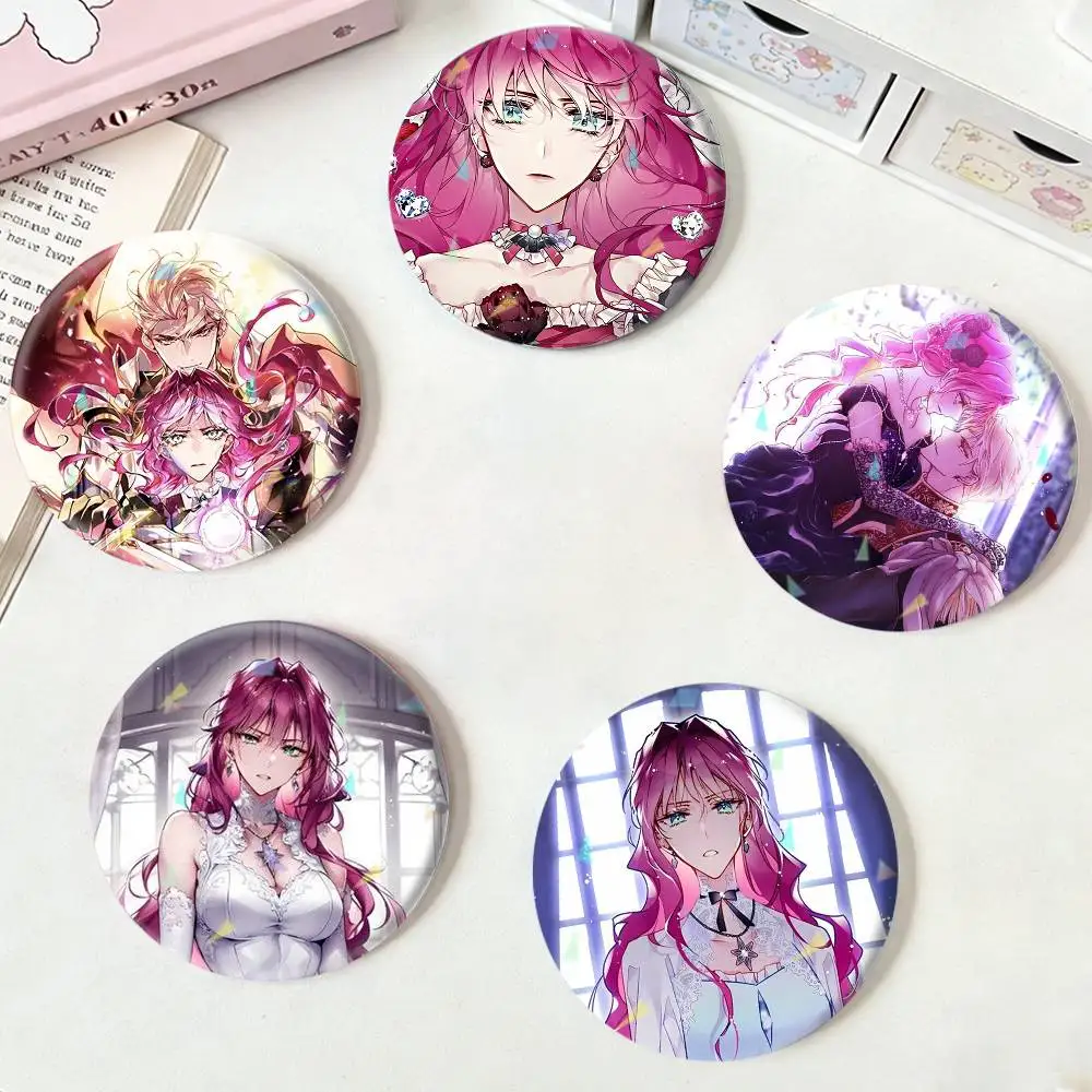 

Death Is The Only Ending For The Villainess Badges Niche Design Brooch for Backpack Lapel Pins Creative Accessories