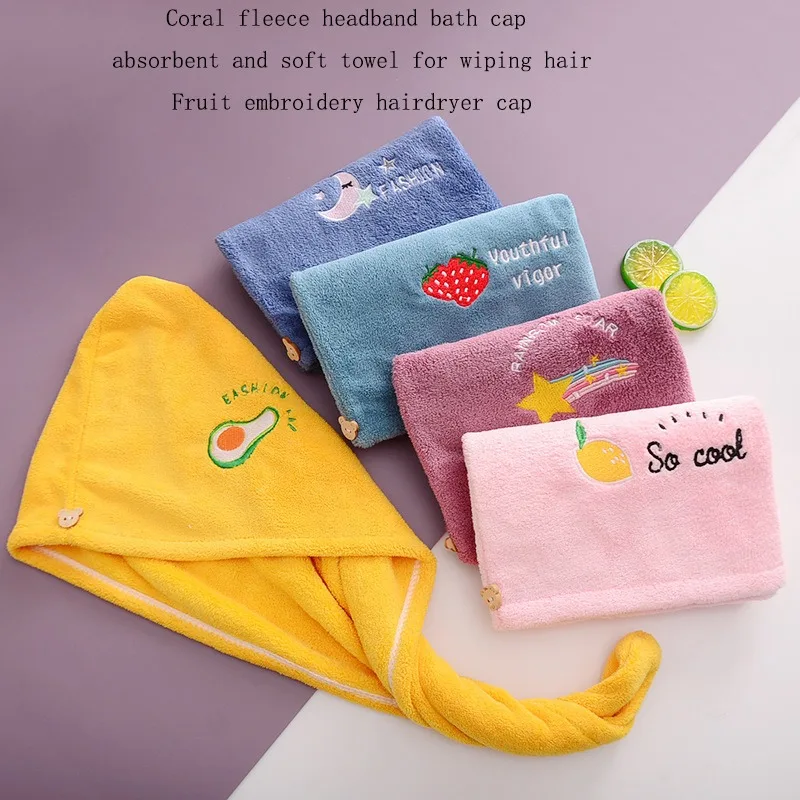 1Pcs Quick-drying Headband for Ladies Soft and Absorbent Bathroom Towel Cute Hair Scarf Hat for Drying Hair and Wrapping Head