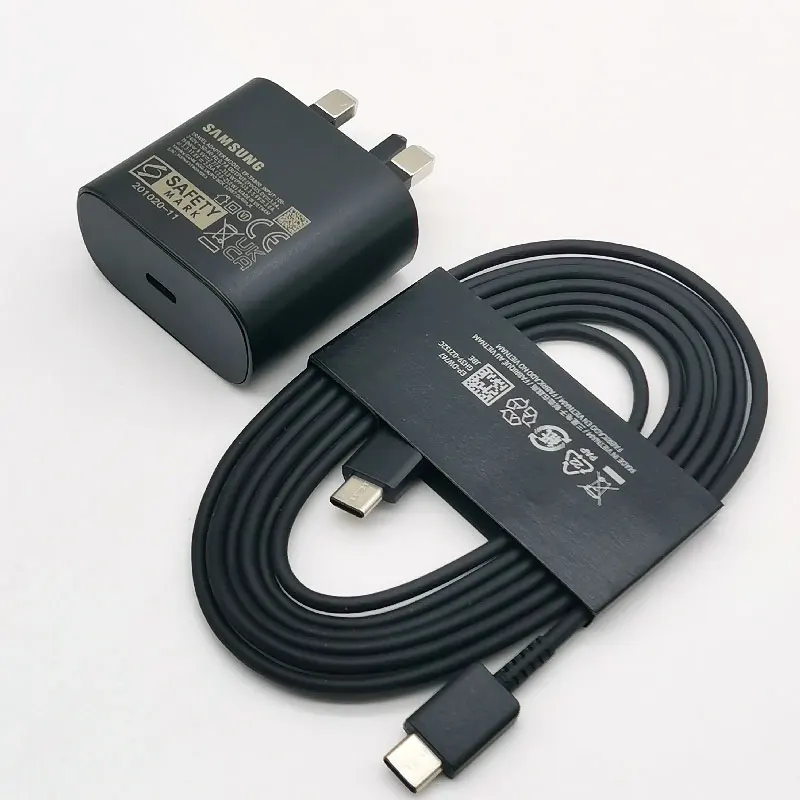 Samsung 25W UK Charger Super Fast Charge Adapter For Galaxy Z Flip Fold 6 5 4 3 2 S24 S23 S22 S21 S2
