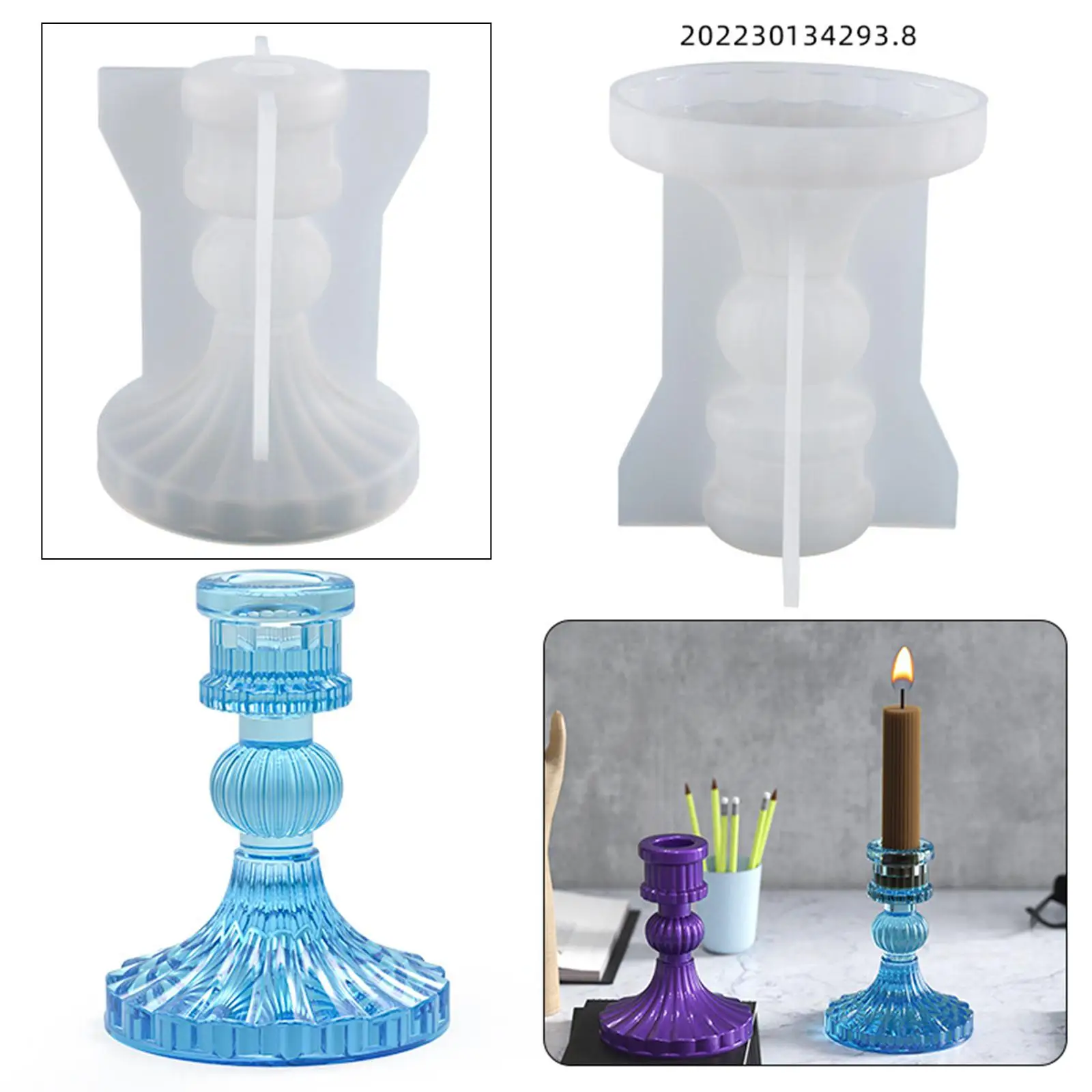 Silicone , Candle Supplies DIY D Model Casting Model for Handmade Candle Holder Art Crafts Christmas Wedding