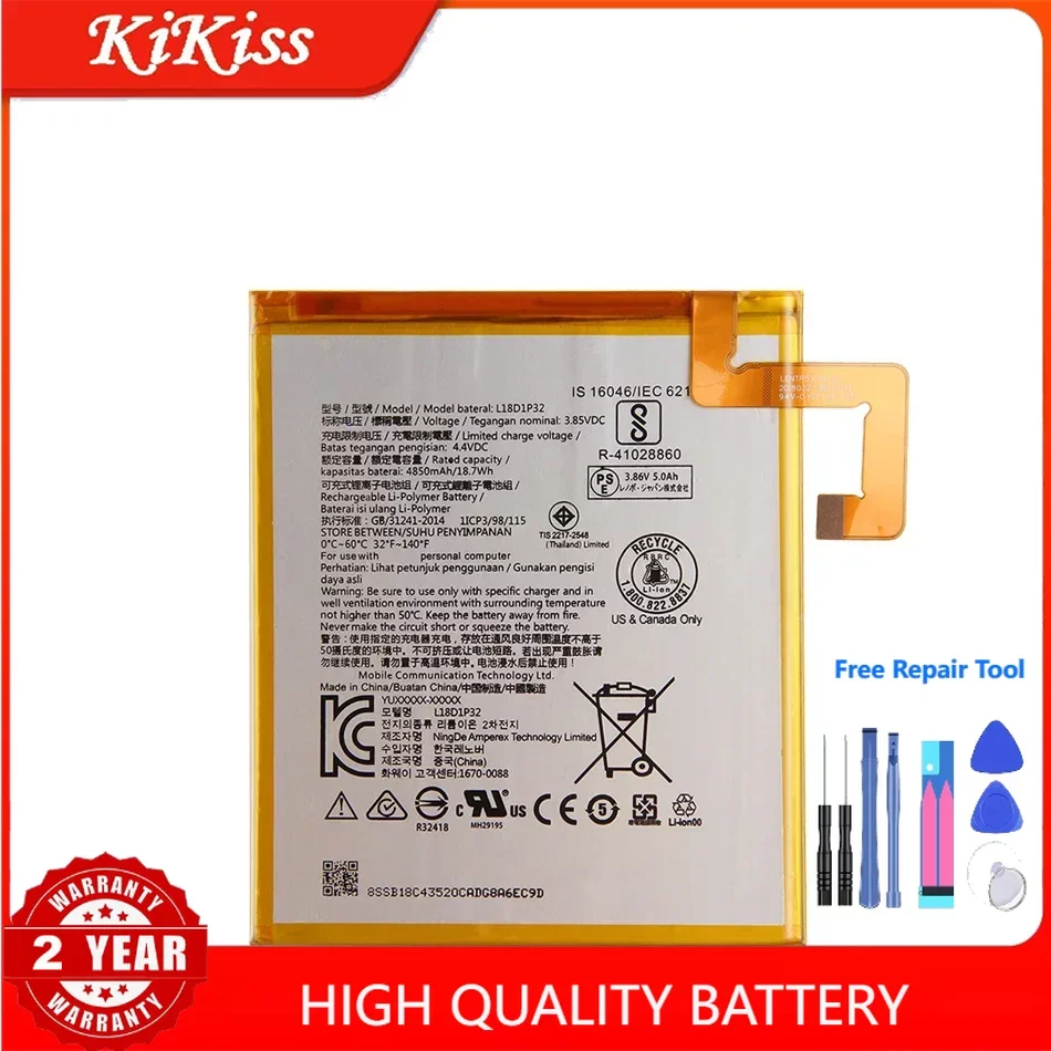 L19D1P32 L18D1P32 4850mAh Rechargeable Battery For Lenovo Tab M10 TB-X505X X505L X505F With Tracking Number