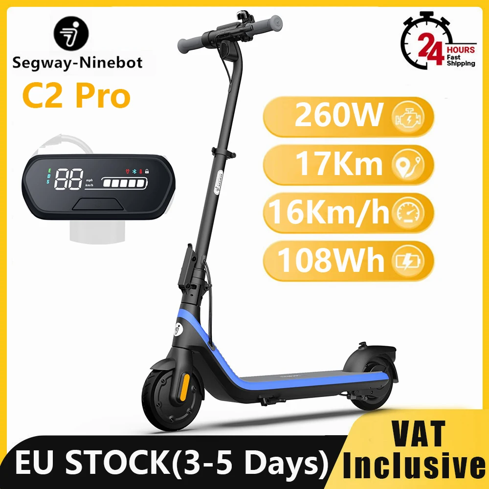 EU Stock Original Ninebot By Segway C2 Pro Children's Kickscooter 16KM/H Speed 17KM Range Kickscooter Electric Scooter
