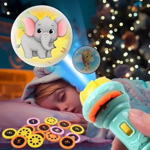 Beautiful of Cartoon Creativity Torch Lamp Laminteen Projector Toy Laminho Projector Torch Lamping Baby toy Sleep Book History 8 Main Sales Children's Lantern - №4
