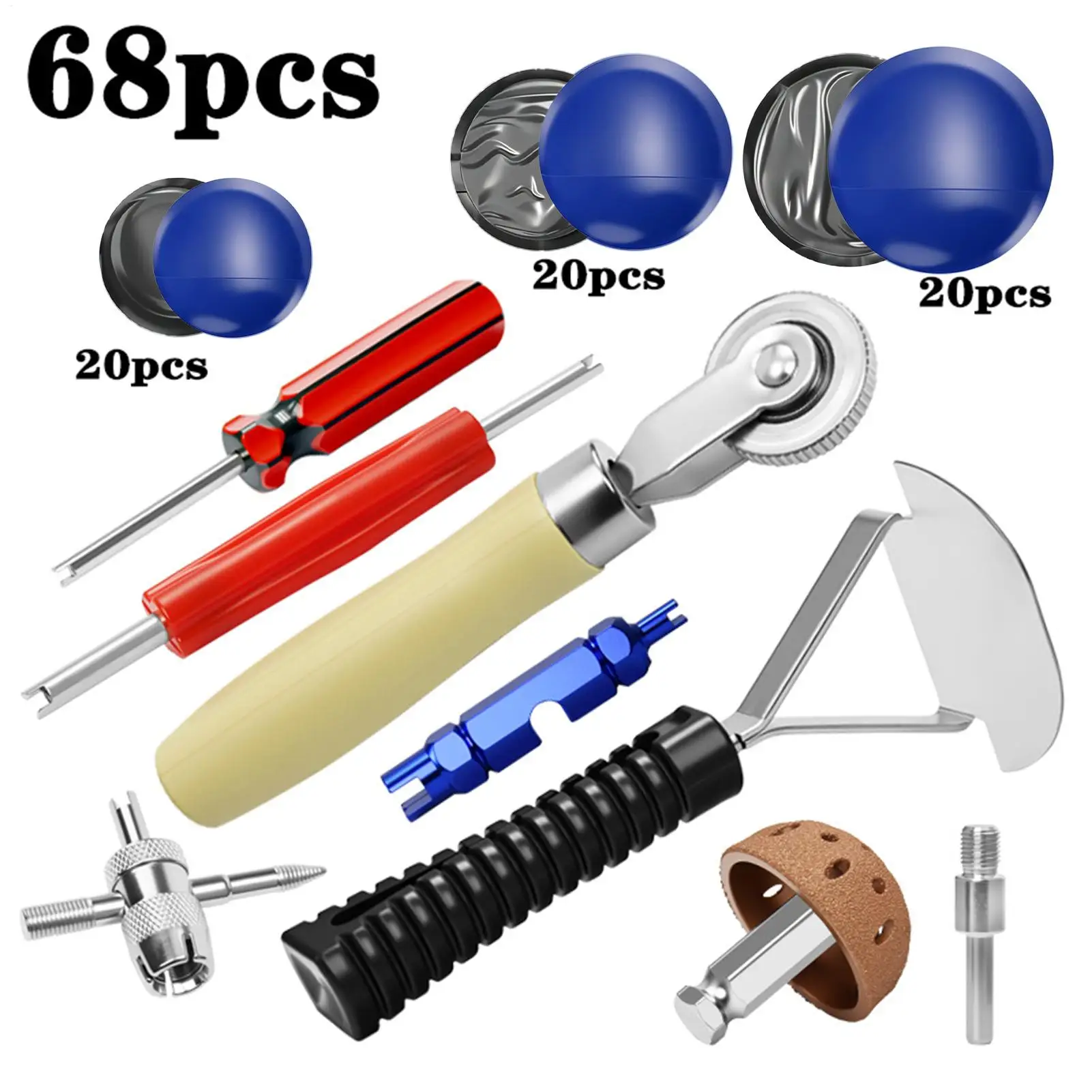 Flat Tire Repair Kit For Car Leakproof Sealing Tyre Tool 42 Mm Buffing Wheel Tire Puncture Repair Kit For Truck Bike Bicycle