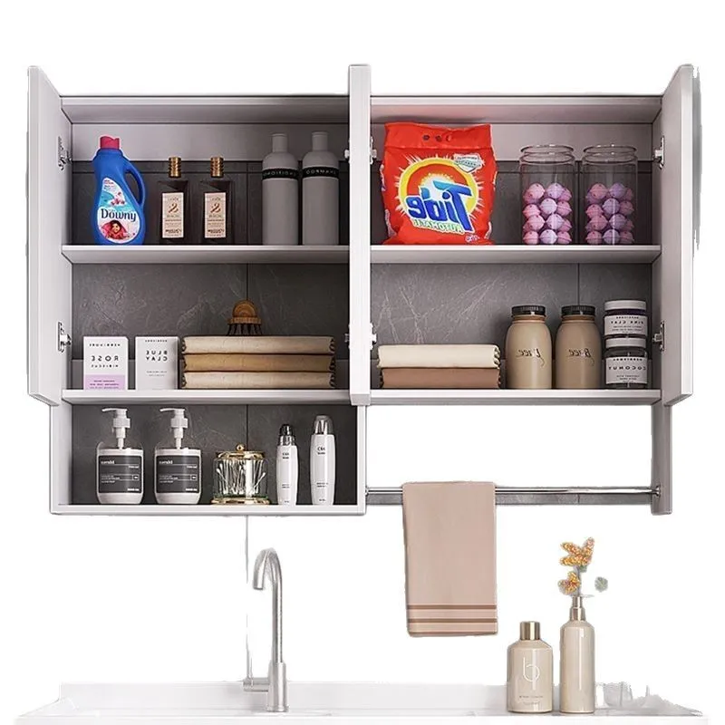 

Modern, stainless steel, balcony, combo, wall cabinets, lockers