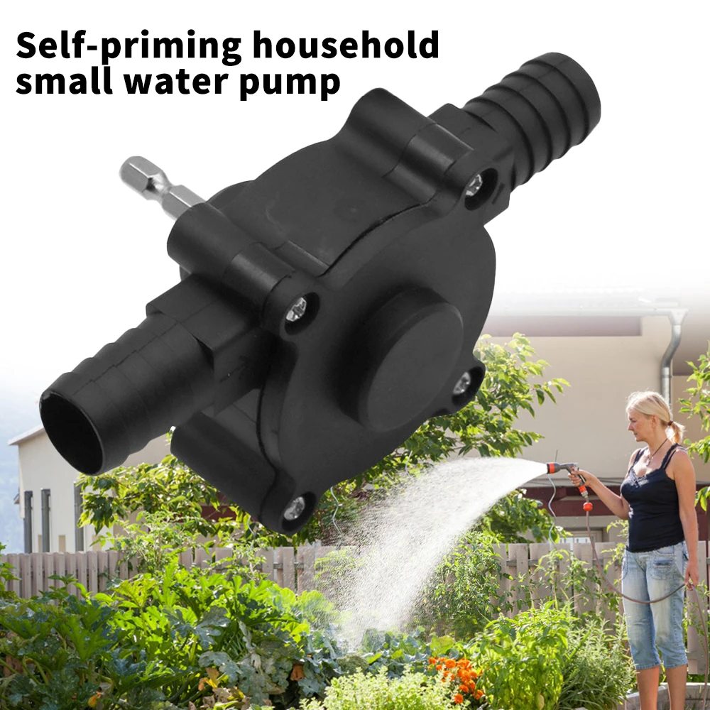 Portable Electric Drill Pump Self-priming Diesel Oil Fluid Water Pump Mini Hand Liquid Transfer Pumps Home Garden Outdoors