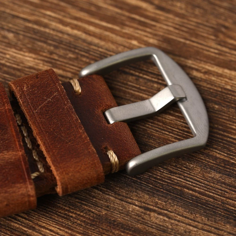 High-end Titanium Buckle, 20 22 24MM, Titanium Color Gold Buckle, Genuine Leather Rubber Watch Buckle Accessories