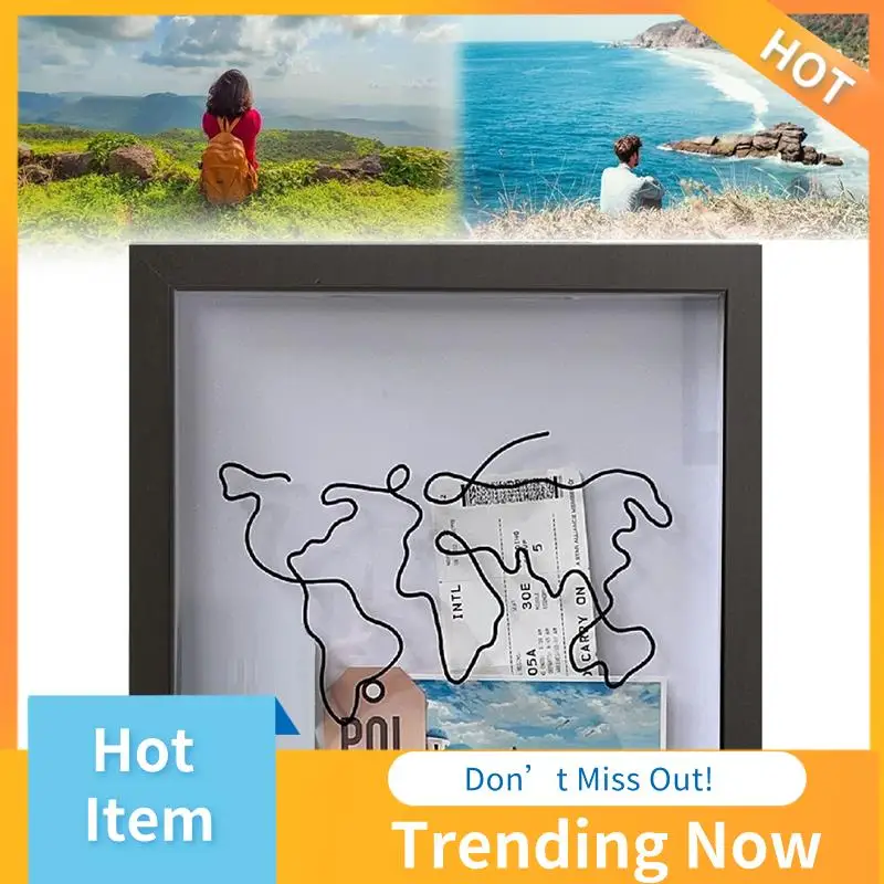 

CMHI-2PCS Adventure Archive Box,Keepsake Collector Box,Ticket Shadow Box,Storage Box For Tickets,Postcards, Souvenirs Easy To Us
