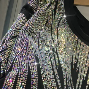 Männer- und weibliche Strassgrafiken, Plus -Size -Tops, luxuriöse Tunika, Baumwollkleidung, molligem Y2K, großer Größe, L bis 4XL Sommer 11 Hauptverkaufsbluse Gorditas - №11