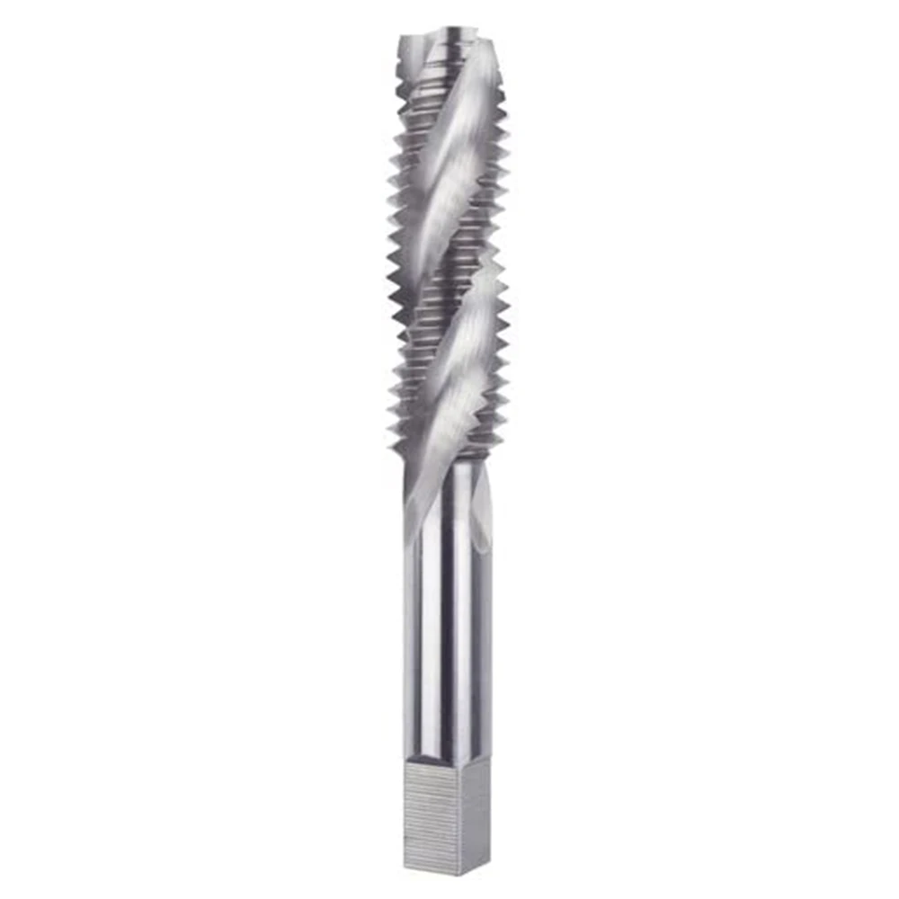 HUAZHICHUN 1PC 1/2-12-20/9/16-12-18/5/8-11-18/ 3/4-10-16/7/8-9-14/1-8-14/ Uncoated Spiral Flute Taps