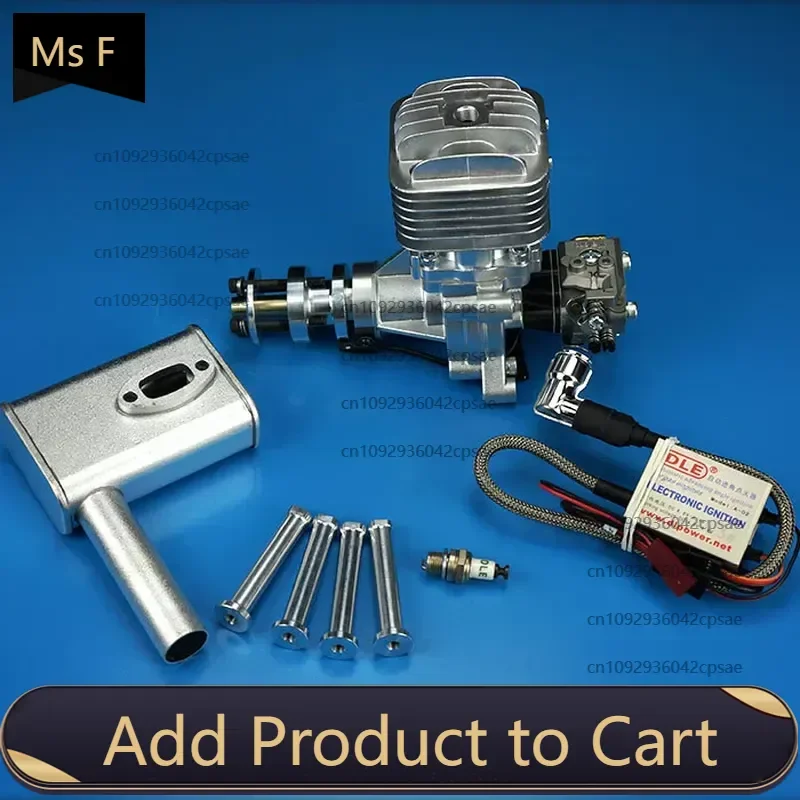 

DLE30 model engine single cylinder two-stroke side exhaust natural air-cooled hand start 30CC displacement