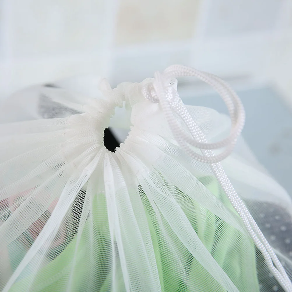 

Reusable Drawstring Bag Clothes Mesh Sack Laundry Gym Swimming Gear Weatherproof Uv Resistant Portable