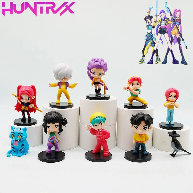 

Окружающие K-Pop охотники на демонов Руми Мира Зои, милая креативная фигурка с рисунком аниме, модель, модное декоративное украшение