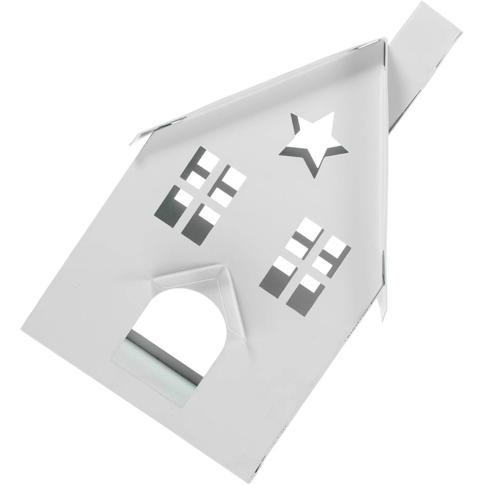 

Iron Holder House Shaped Vintage Tea Light Stand Desktop Decor For Table Centerpiece Wedding Home Office