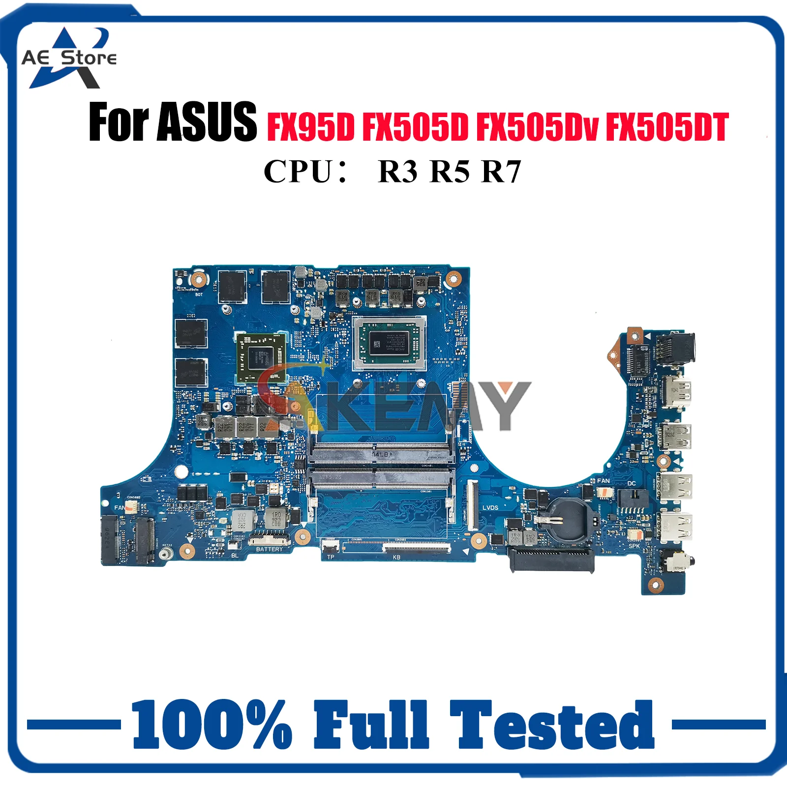 

FX505DY Материнская плата для ноутбука ASUS TUF Gaming FX505D FX505GE FX505GD FX95D FX505GT Материнская плата с процессором R3 R5 R7 tests ОК быстрая доставка