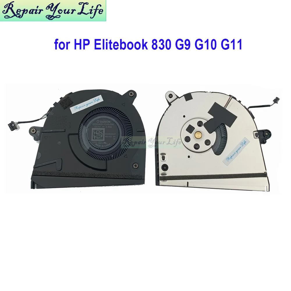 

Computer Cooling CPU Fan For HP EliteBook 830 G9 G10 G11 HSN-I45 I49C-3 Notebook Cooler Radiator N08535-001 EG50040S1-1C450-S9A