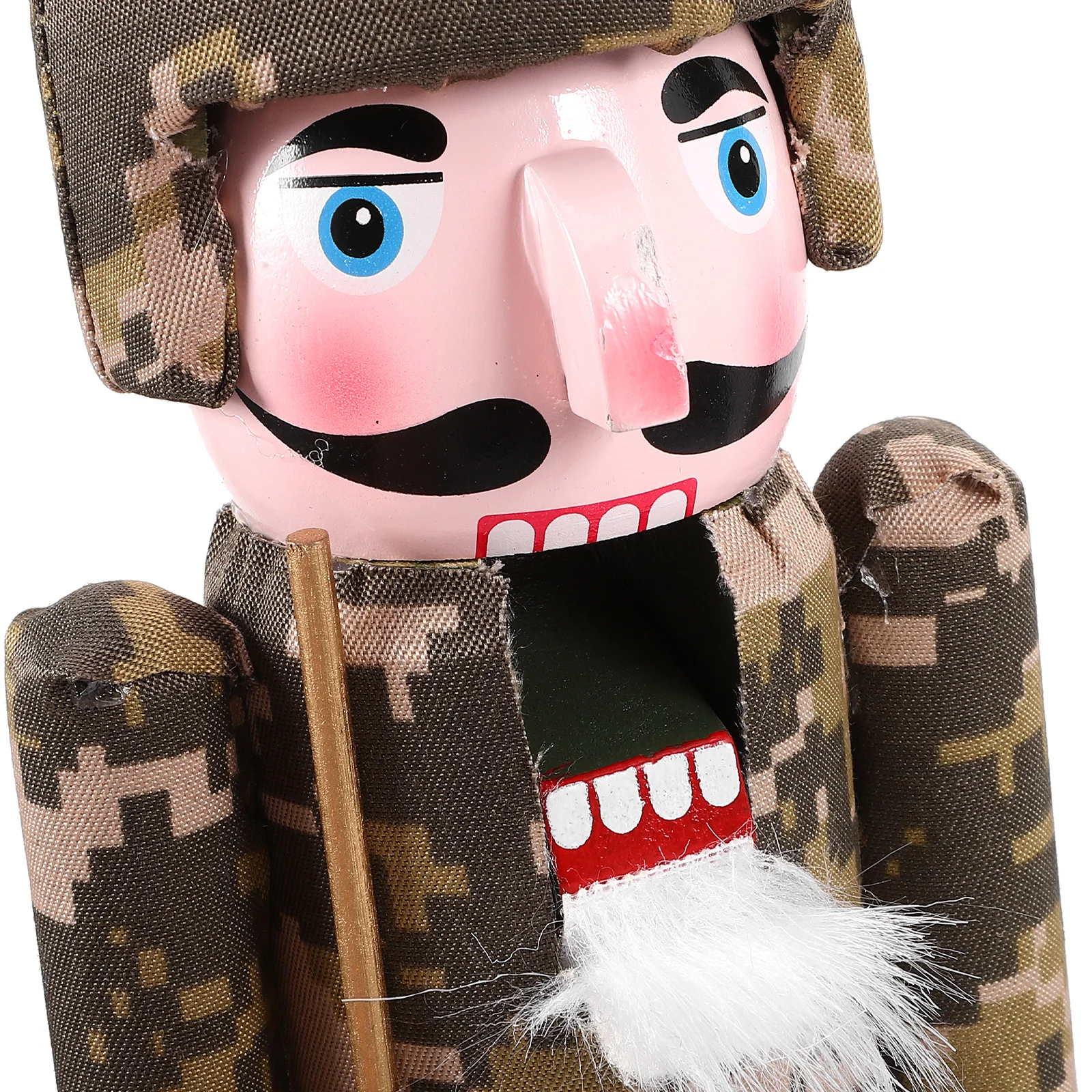 

Wooden Nutcracker Soldier Christmas Decoration Desktop Holiday Decor Xmas Gift Festive Home Decorative Craft Statue