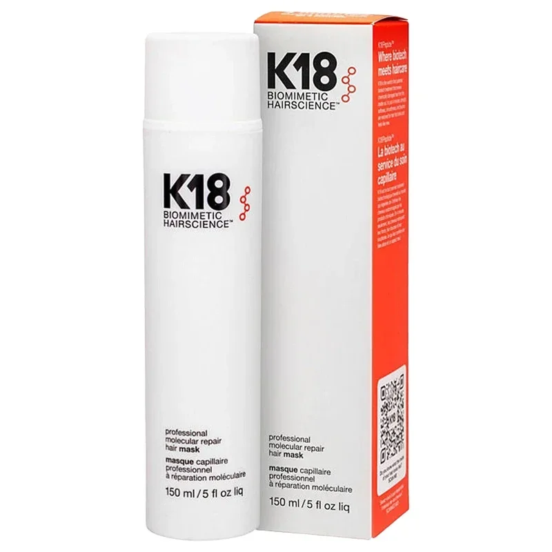 150ml K18 Leave-In Molecular Hair Mask Original Repair Molecular Hair Damaged Dry Frizzy 4 Minutes Treatment Moisturize