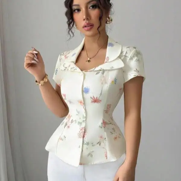 

Женский повседневный спортивный костюм с цветочным принтом Arc Hem irt ort Sve Seven Legs ort Pants Autumn Season Brandl DSU228