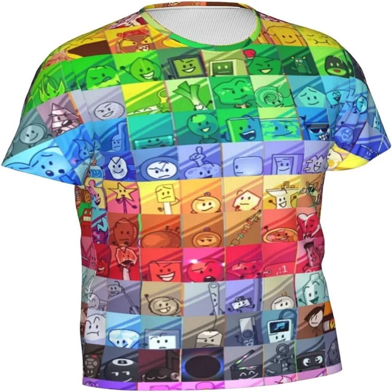 

Jacknjellify BFDI Battle For Dream Island футболки Merch для женщин и мужчин повседневные футболки с короткими рукавами уличная футболка стильная Camiseta