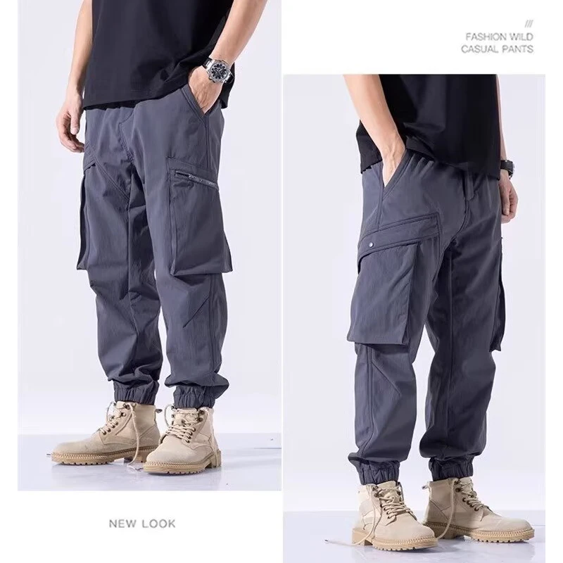 

New Cargo Pants Men's Casual Sports Pants Sweatpants Male Jogger Cargo Harem Pants Trousers Multi-pocket Sweatwear