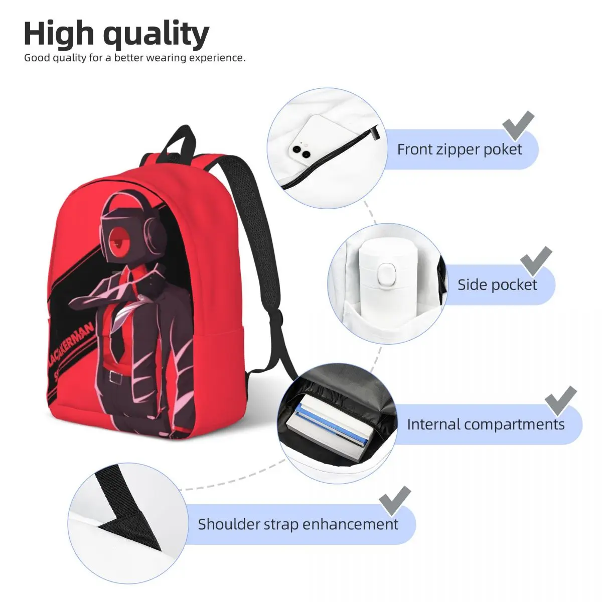 Skibidi Toiletten rucksack Middle High College Schüler Kameramann Bücher tasche Teenager Tages rucksack Reisen