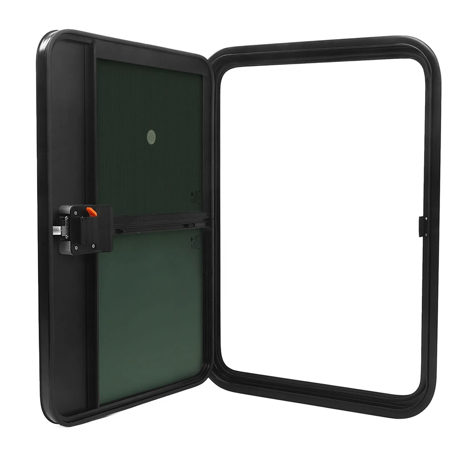 باب مدخل التخييم مع نافذة منزلقة مقاومة للأشعة فوق البنفسجية عازلة للحرارة حافة ناعمة مختومة لمقطورة تخييم RV #1