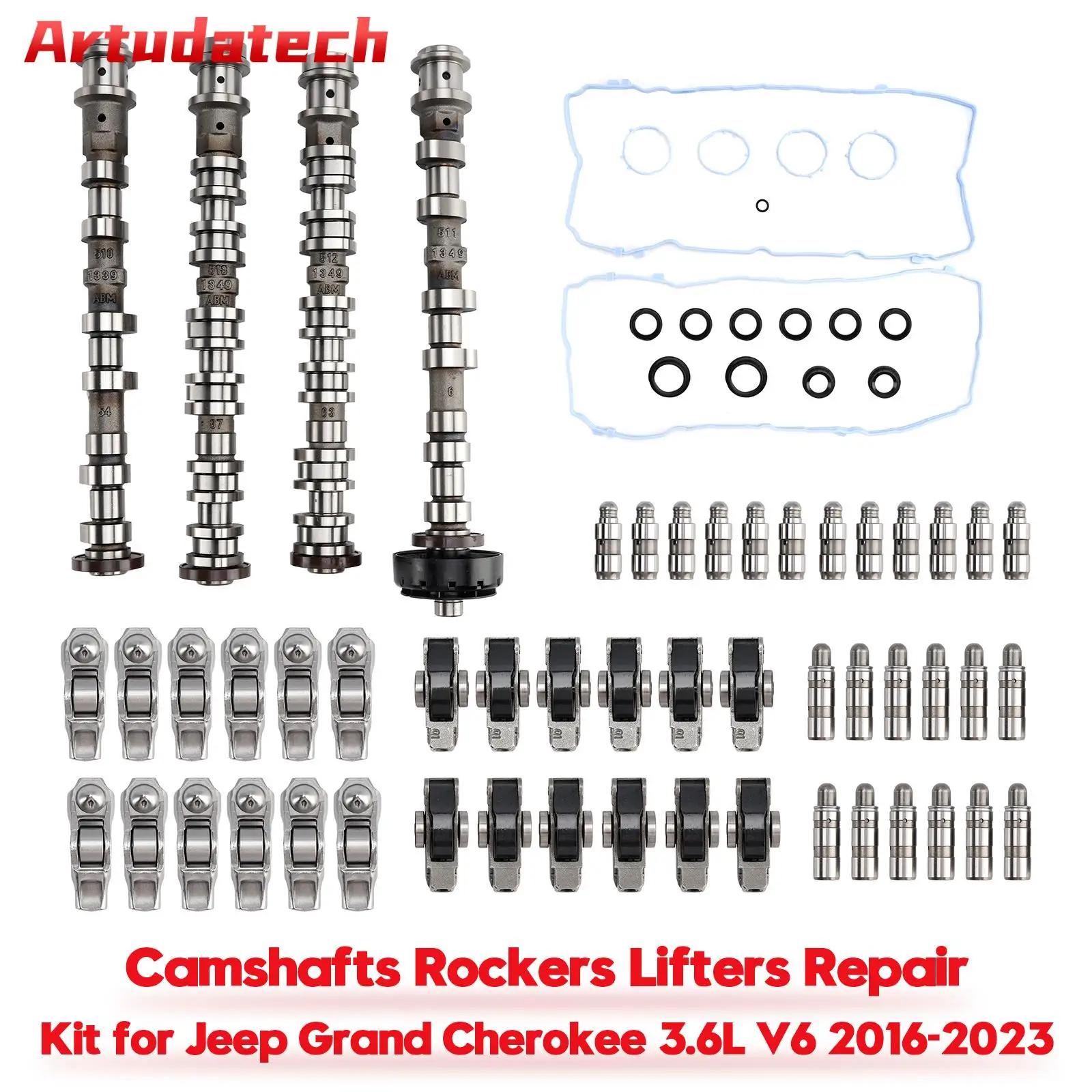 

Artudatech Camshafts Rockers Lifters Repair Kit for Jeep Grand Cherokee 3.6L V6 2016-2023 Car Accessories