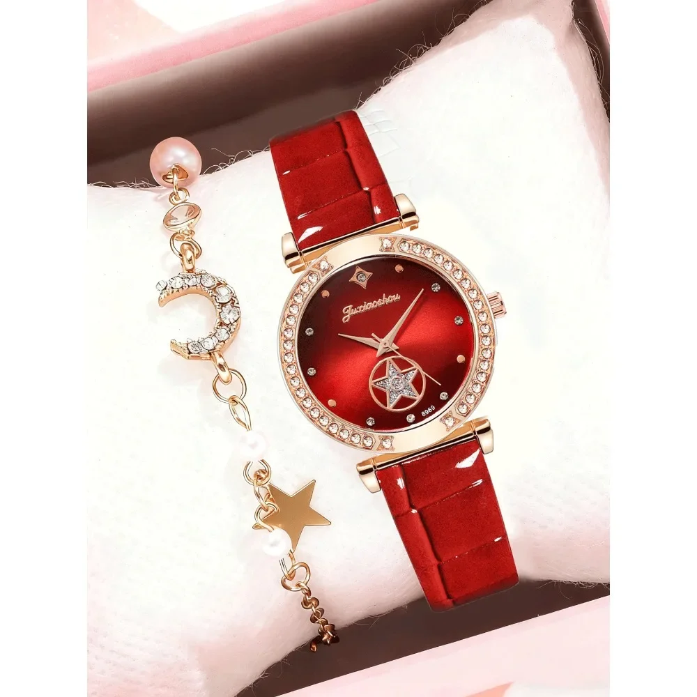 

Women's Watch Set, Women's Casual Quartz Watch, Women's Style, Diamond Belt