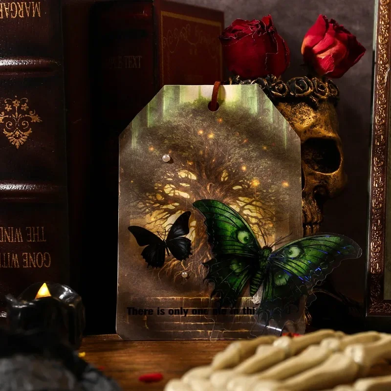 20Sheets Material Paper Moonlight Fantasia Retro Gothic Decoration Handbook Collage Notes Base Background Scrapbook 14*10CM