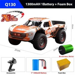 JJRC Q130 RC Car 1/14 4WD Desert Off-road Truck 2.4G High Speed Car Racing Drift Remote ControlVehicle Toys For Boys Children