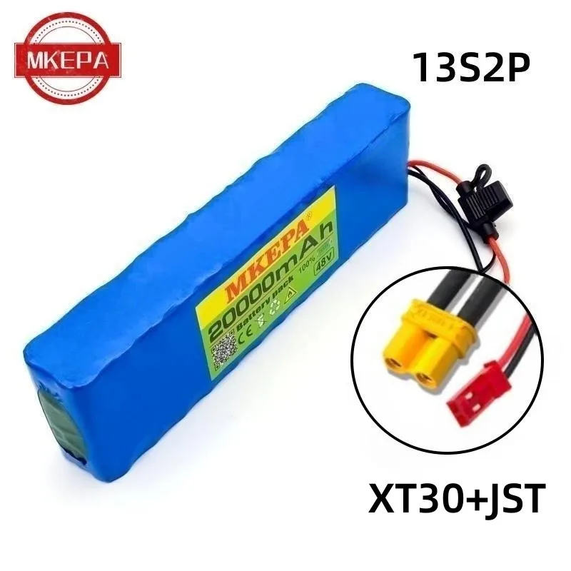 MKEPA Original Special offer For 48v 20000mAh 18650 Li-ion Battery Pack 13S2P Conversion Kit Bafang 30A fuse