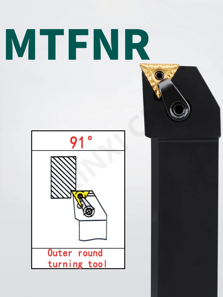 

CNC 91-Degree External Turning Tool Holder MTFNR/MTFNL1616H16/2020K16 Clamp-Type Gang Tool for Lathe Facing and OD Machining