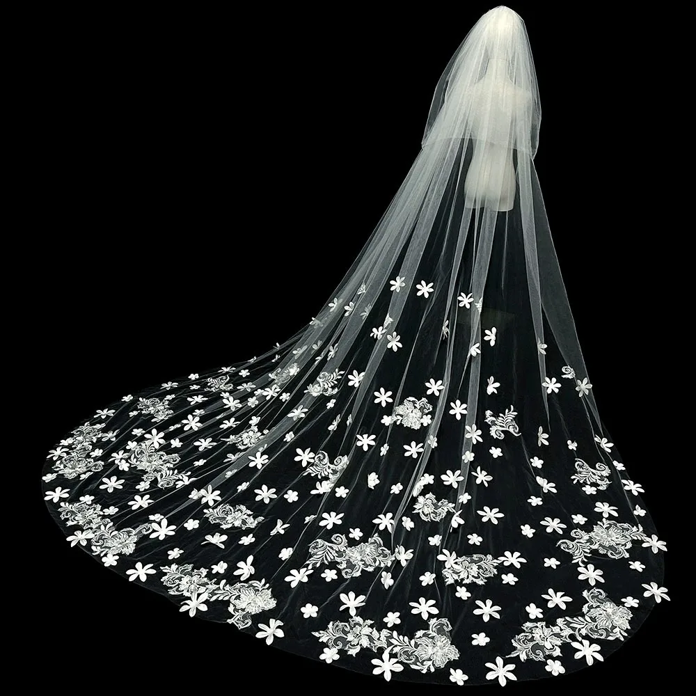 Bridal Veil Lace Veil Face Covering Style Comb Attachment style Church Ceremonies Rustic Themed Weddings
