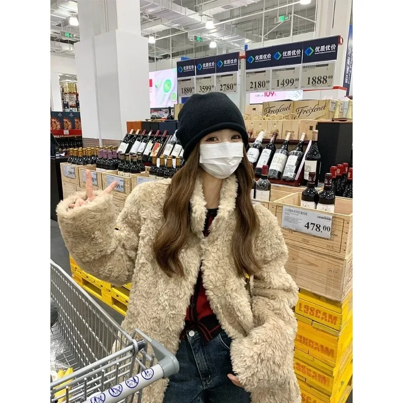 Women's Solid Color Long Sleeve Cardigan Flocked Jacket Fashion Casual Commuting Elegant Top