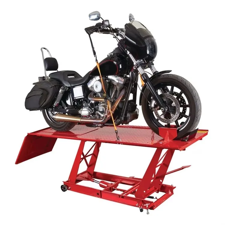 Motorcycle Lift For 800LB Hydraulic Scissors Bench Repair Motorcycle