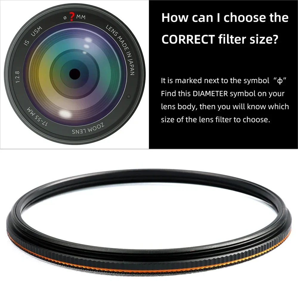 Lightdow Lens Filter 7 in 1 Kits CPL Close Up 10 White Soft  6 line Star 0.9 Graduated Gray Filter for Canon Camera Lens Filters