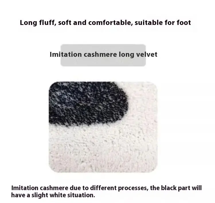 VIKAMA Sitting Orange Tabby Cat Shaped Rug Non Slip Washable Plush Floor Mat Lovely Bedroom Side Bed Decor Carpet - view 6