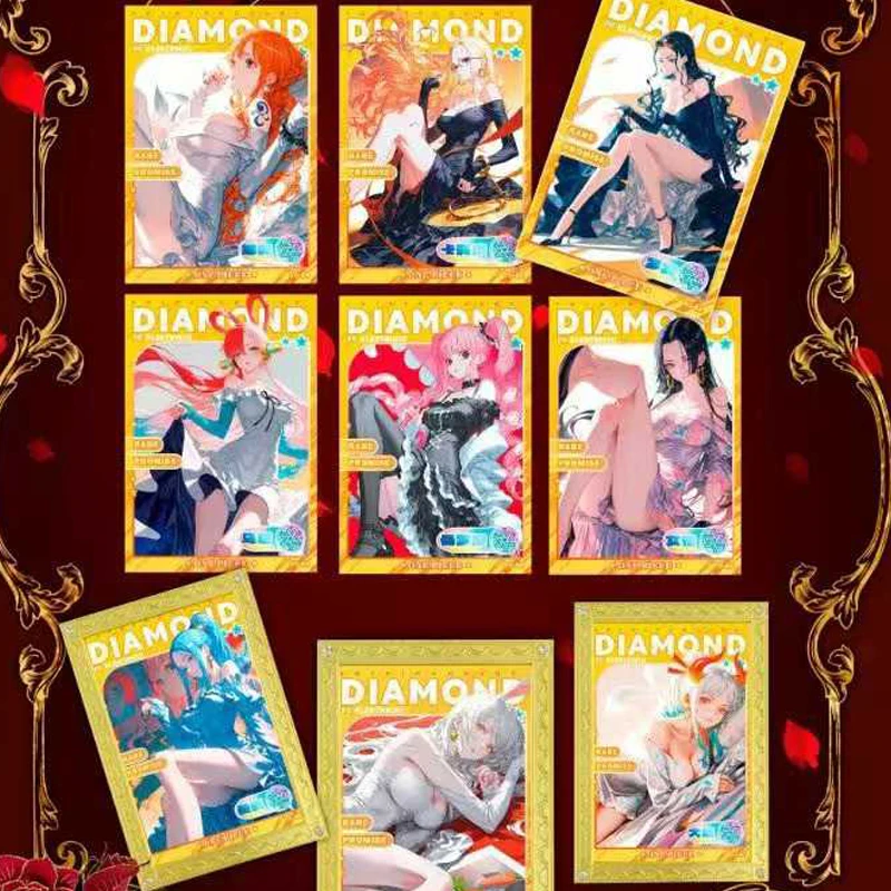 อะนิเมะ One Piece การ์ดหายาก Trading คอลเลกชันการ์ดเกม Booster Box เซ็กซี่ Waifu ญี่ปุ่นของสะสม Battle เด็กของขวัญของเล่น